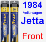 Front Wiper Blade Pack for 1984 Volkswagen Jetta - Assurance