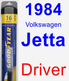 Driver Wiper Blade for 1984 Volkswagen Jetta - Assurance