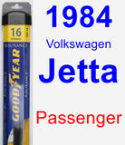 Passenger Wiper Blade for 1984 Volkswagen Jetta - Assurance