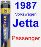 Passenger Wiper Blade for 1987 Volkswagen Jetta - Assurance