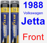 Front Wiper Blade Pack for 1988 Volkswagen Jetta - Assurance