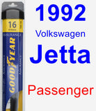 Passenger Wiper Blade for 1992 Volkswagen Jetta - Assurance