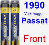 Front Wiper Blade Pack for 1990 Volkswagen Passat - Assurance