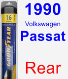 Rear Wiper Blade for 1990 Volkswagen Passat - Assurance