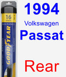 Rear Wiper Blade for 1994 Volkswagen Passat - Assurance