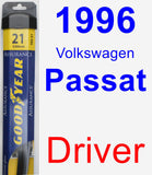 Driver Wiper Blade for 1996 Volkswagen Passat - Assurance