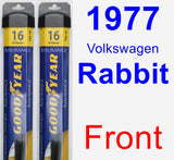 Front Wiper Blade Pack for 1977 Volkswagen Rabbit - Assurance