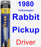 Driver Wiper Blade for 1980 Volkswagen Rabbit Pickup - Assurance