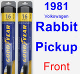 Front Wiper Blade Pack for 1981 Volkswagen Rabbit Pickup - Assurance