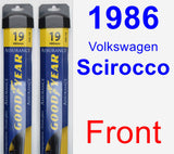 Front Wiper Blade Pack for 1986 Volkswagen Scirocco - Assurance