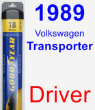 Driver Wiper Blade for 1989 Volkswagen Transporter - Assurance