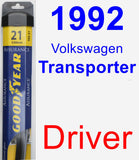 Driver Wiper Blade for 1992 Volkswagen Transporter - Assurance