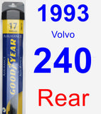 Rear Wiper Blade for 1993 Volvo 240 - Assurance