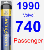 Passenger Wiper Blade for 1990 Volvo 740 - Assurance