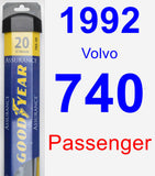 Passenger Wiper Blade for 1992 Volvo 740 - Assurance