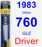 Driver Wiper Blade for 1983 Volvo 760 - Assurance