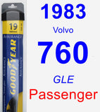 Passenger Wiper Blade for 1983 Volvo 760 - Assurance