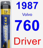 Driver Wiper Blade for 1987 Volvo 760 - Assurance