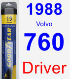 Driver Wiper Blade for 1988 Volvo 760 - Assurance