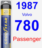 Passenger Wiper Blade for 1987 Volvo 780 - Assurance