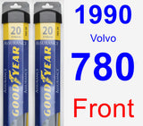 Front Wiper Blade Pack for 1990 Volvo 780 - Assurance