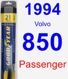 Passenger Wiper Blade for 1994 Volvo 850 - Assurance