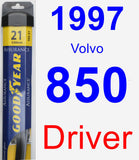 Driver Wiper Blade for 1997 Volvo 850 - Assurance