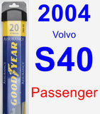 Passenger Wiper Blade for 2004 Volvo S40 - Assurance