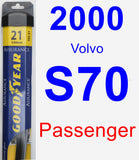 Passenger Wiper Blade for 2000 Volvo S70 - Assurance