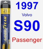 Passenger Wiper Blade for 1997 Volvo S90 - Assurance