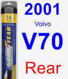 Rear Wiper Blade for 2001 Volvo V70 - Assurance