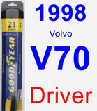 Driver Wiper Blade for 1998 Volvo V70 - Assurance