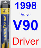 Driver Wiper Blade for 1998 Volvo V90 - Assurance