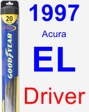 Driver Wiper Blade for 1997 Acura EL - Hybrid
