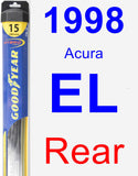 Rear Wiper Blade for 1998 Acura EL - Hybrid