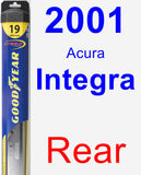 Rear Wiper Blade for 2001 Acura Integra - Hybrid