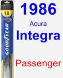 Passenger Wiper Blade for 1986 Acura Integra - Hybrid