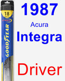 Driver Wiper Blade for 1987 Acura Integra - Hybrid