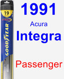 Passenger Wiper Blade for 1991 Acura Integra - Hybrid