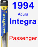Passenger Wiper Blade for 1994 Acura Integra - Hybrid