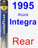 Rear Wiper Blade for 1995 Acura Integra - Hybrid