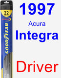 Driver Wiper Blade for 1997 Acura Integra - Hybrid