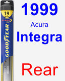 Rear Wiper Blade for 1999 Acura Integra - Hybrid