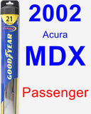 Passenger Wiper Blade for 2002 Acura MDX - Hybrid