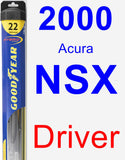 Driver Wiper Blade for 2000 Acura NSX - Hybrid
