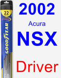 Driver Wiper Blade for 2002 Acura NSX - Hybrid