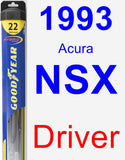 Driver Wiper Blade for 1993 Acura NSX - Hybrid