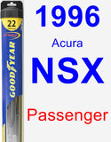 Passenger Wiper Blade for 1996 Acura NSX - Hybrid