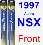 Front Wiper Blade Pack for 1997 Acura NSX - Hybrid