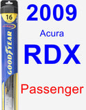 Passenger Wiper Blade for 2009 Acura RDX - Hybrid